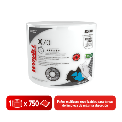 WypAll® X70 Jumbo Roll - 750 paños